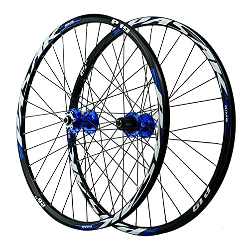 Roue de vélo 27,5 pouces pour remplacer une jante VTT voilée frein à disque rouge