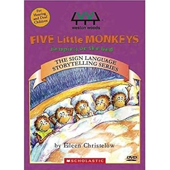DVD Five Little Monkeys Jumping on The Bed Book