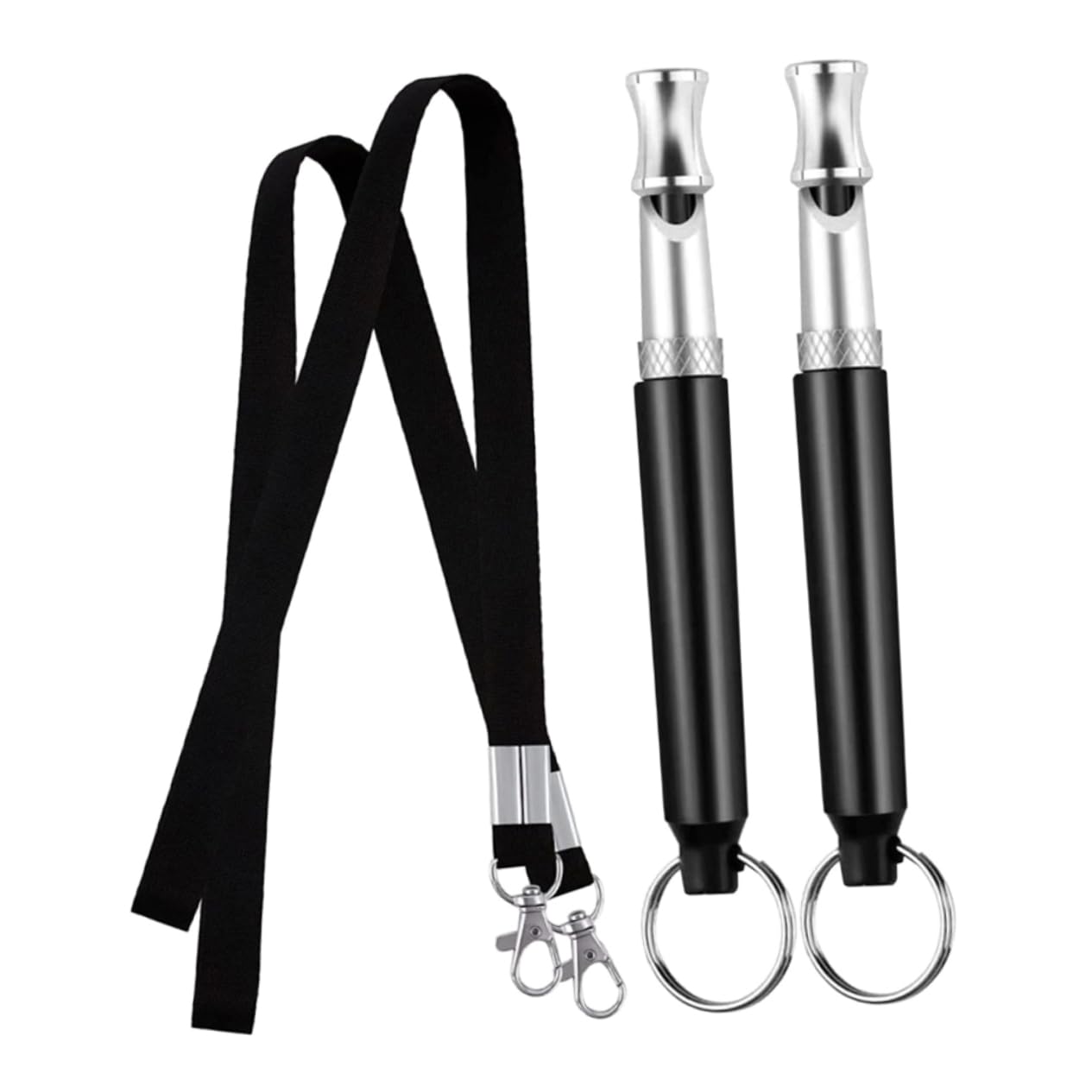 COLLBATH Dog Training Whistles 2 Pack with Lanyard Stop Barking Pet Training Tool Emergency for Dogs