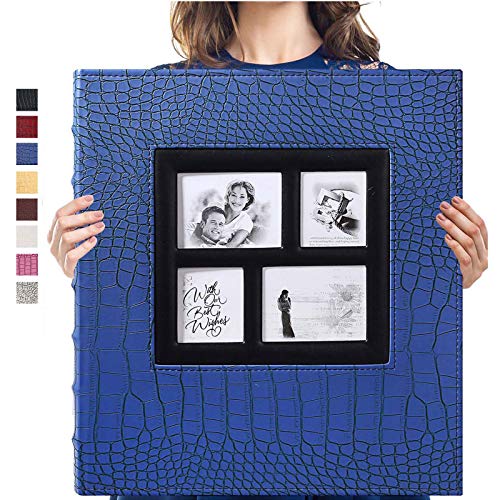 Vienrose Album de Fotos Sostiene Fotos de 10x15 600 Horizontales y Verticales Cubierta de Ccuero para el Aniversario de Bodas Familia Baby