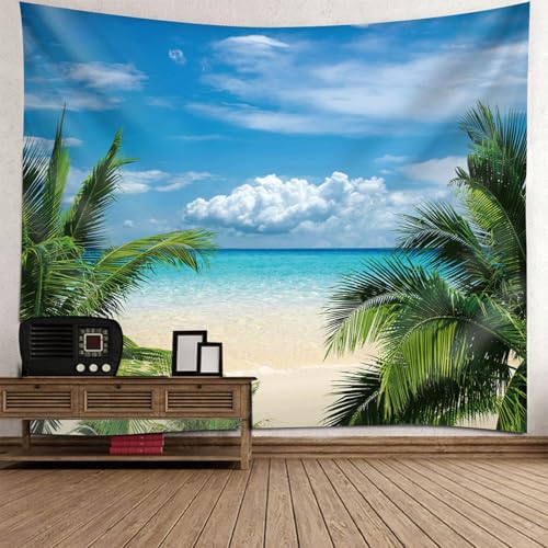 Décoration de chambre pour enfant et ados avec la grande tapisserie de paysage marin