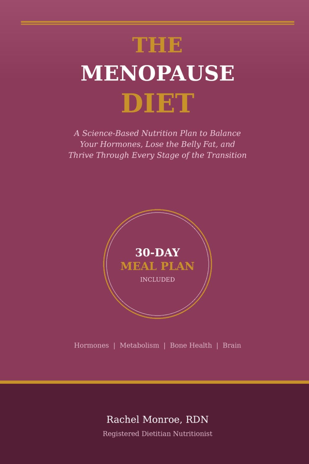 The Menopause Diet: A Science-Based Nutrition Plan to Balance Your Hormones, Lose the Belly Fat, and Thrive Through Every Stage of the Transition