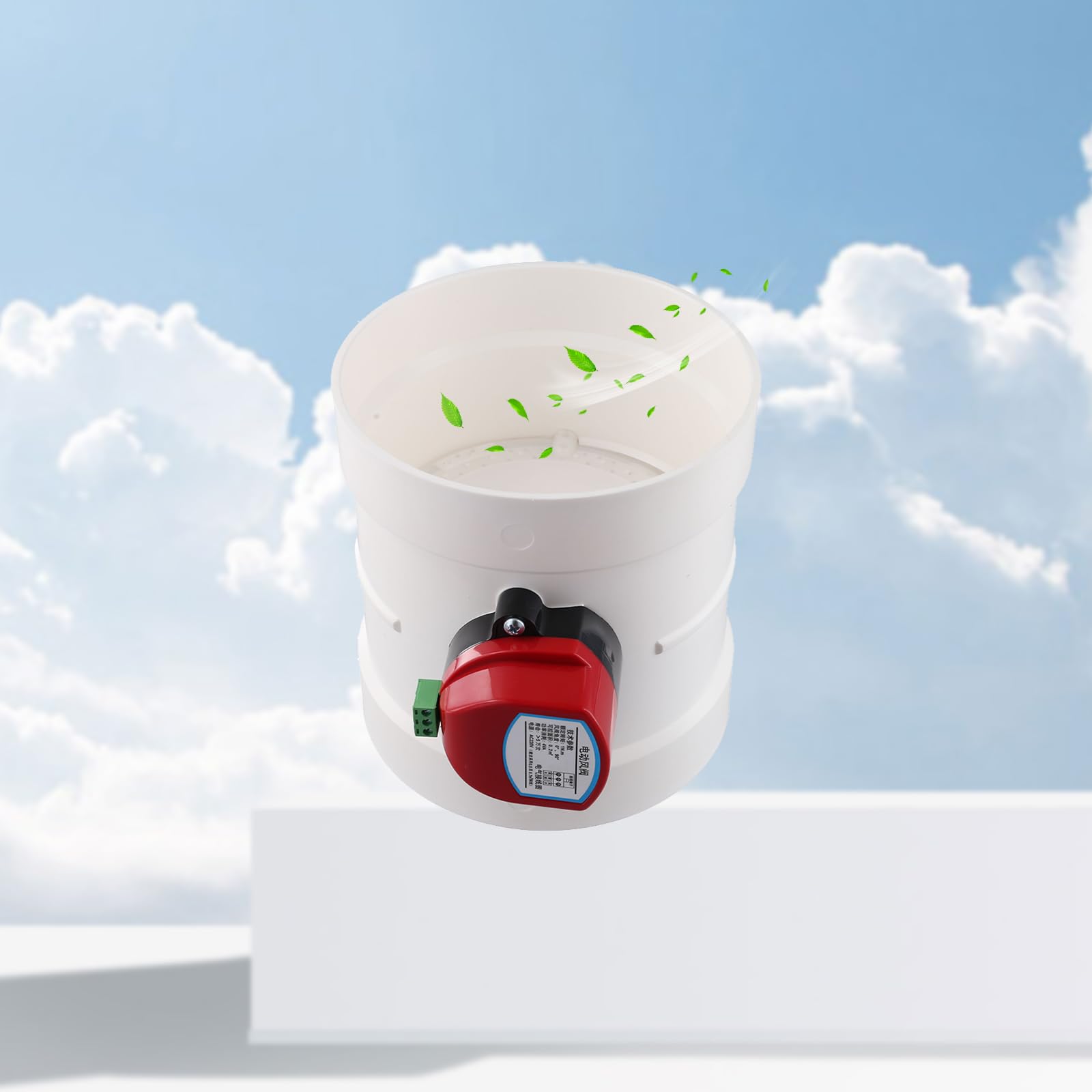 Motorized Damper, Motorized HVAC Damper HVAC Air Duct Damper Zone Dampers Actuator Electric Air Damper Internal Diameter 75/110/160mm