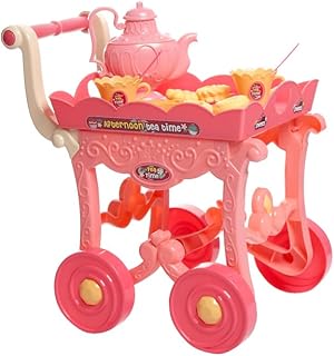 عربة أدوات مائدة المطبخ من Next Store – مع 33 قطعة من الطعام والأواني للأطفال لعبة تعليمية ممتعة لتنمية المهارات وتعزيز الخيال والإبداع.