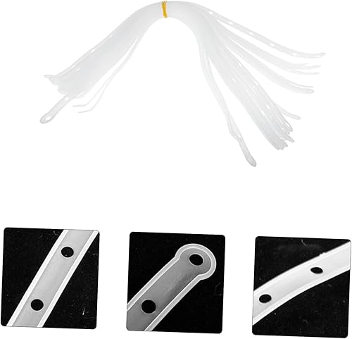 Miniatura 4 de HOMSFOU Tiras de conexión de colgador, tiras blancas para colgar en el armario, tiras de suspensión estable, perchas de plástico transparente,