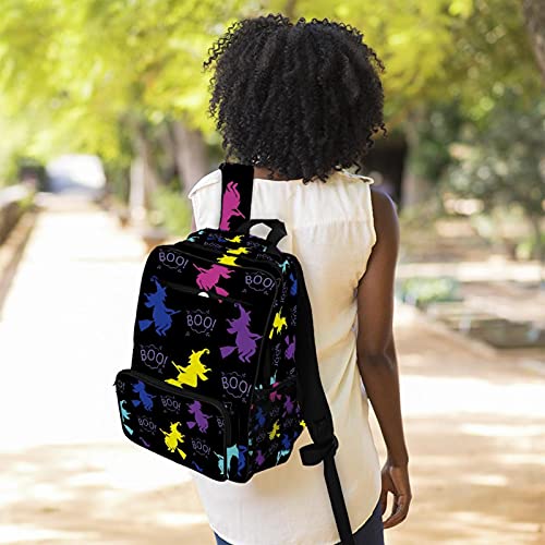 Sac à dos ordinateur portable imprimé sorcière confortable et polyvalent - 6