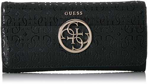GUESS womens Kamryn G Lrge Flap Orgnzr, Black, One Size