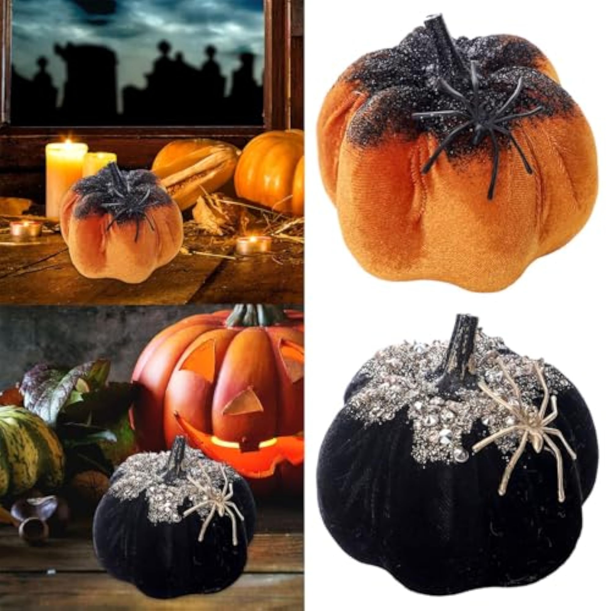 Artificial Pumpkin Gift Soft Crafts Ornaments for Kitchen Thanksgiving Party