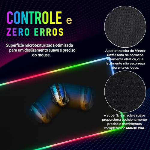 Mouse Pad Gamer RGB com LED - foto 4