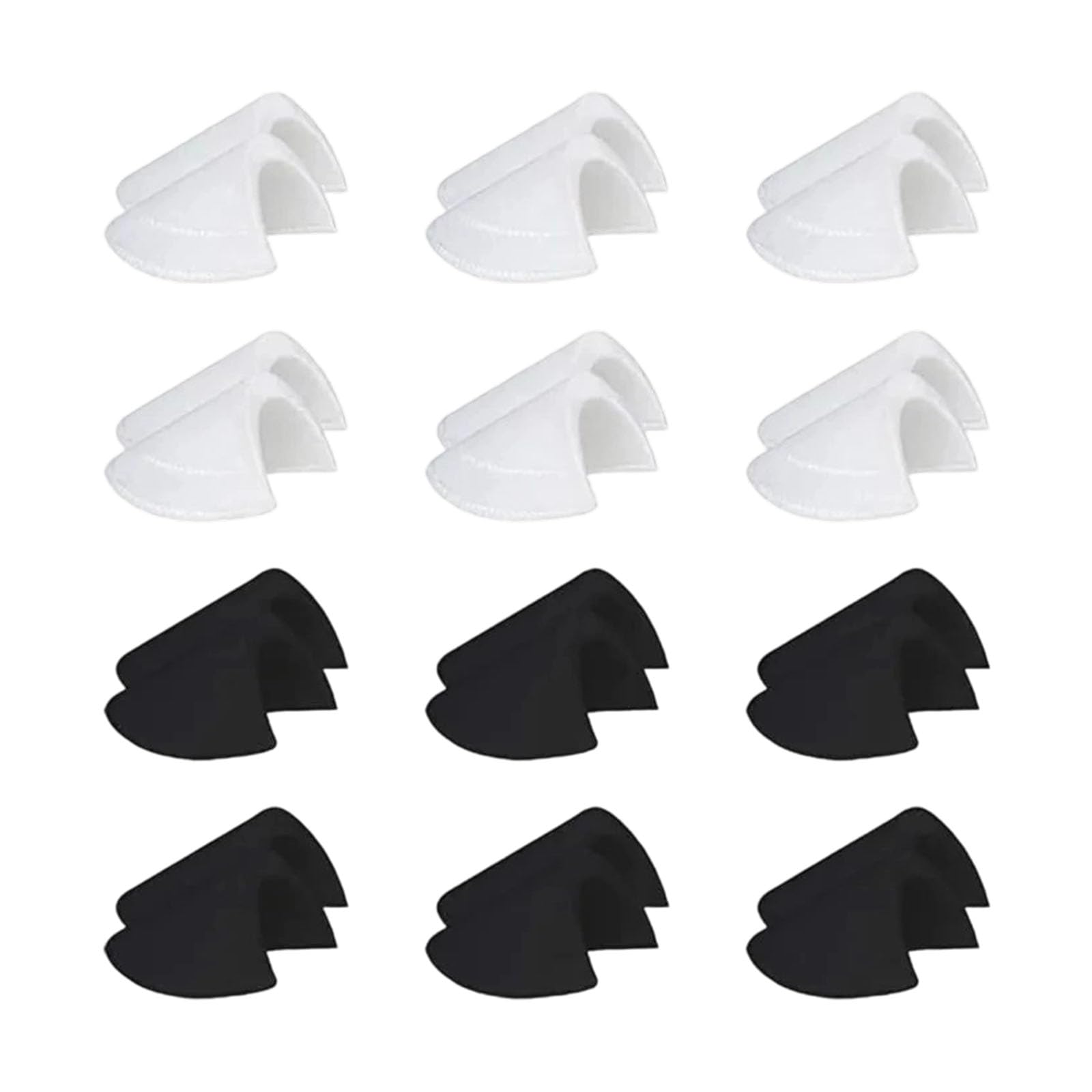 Piceioep 6Pairs Removable Sponge Shoulder Pad Clothing Set-in Shoulder Pad Sewing Accessories for Suits Jackets Coats