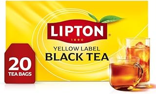 Black Tea Bags, Hot or Iced Caffeine Tea, 20 Total Bags
