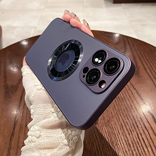 Coque magnétique sans fil avec protection objectif pour iPhone 14