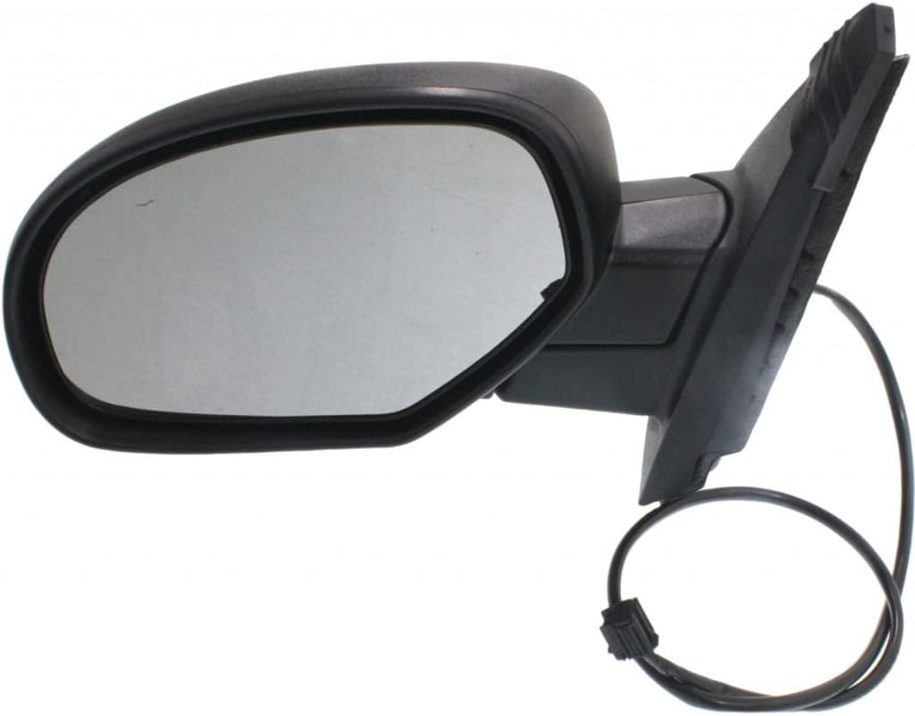 For Chevy Suburban 1500 2007-2014 Door Mirror Driver Side | Power | Heated | Textured Black | Replacement For 25775844 | GM1320325