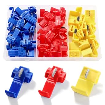 Low Volgate Dry B Connectors -Wire Splices voor Telefoon Alarm Draad Crimp Beanies Splice, Wit 100 stks