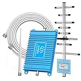 Cell Phone Signal Booster GSM 850MHz Band 5 PCS 1900MHz Band 2 Dual Bands Phone Signal Repeater Amplifier for Home and Office, Cover up to 4000 Sq Ft, Improve Internet,Calls,Text, FCC Approved