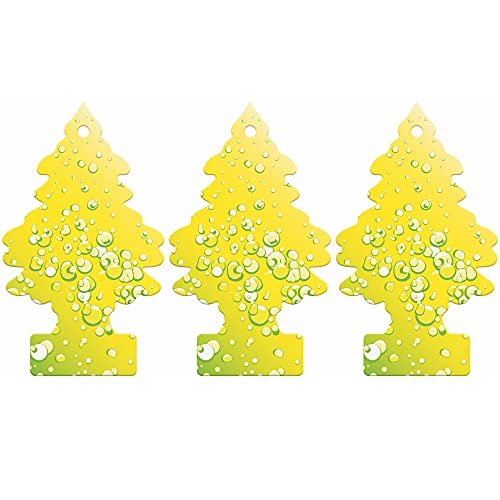 Little Trees Air Freshener Tree LTZ073 Sherbet Lemon Fragrance For Car Home Boat Caravan - Triple Pack