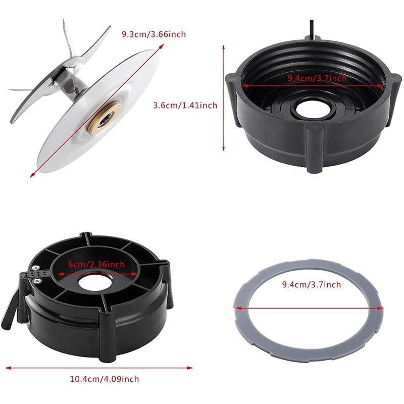 Blender Cutter Ostrze Części zamienne do Oster Pro 1200 blendera z słoiku dolnej nasadki i gumowa uszczelka pierścienia