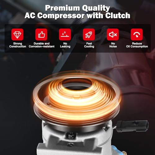 Image of cciyu Air Conditioning Compressor for Chrysler 300 for Dodge Charger Magnum | 2.7L 3.5L 2005-2006 Replaces AC Compressor for Car