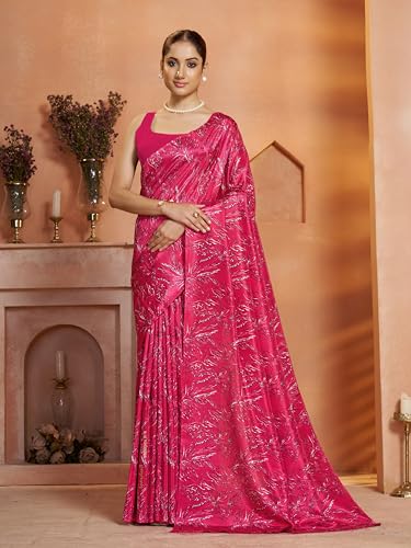 Image of Garden Vareli Art Silk Floral Print Saree