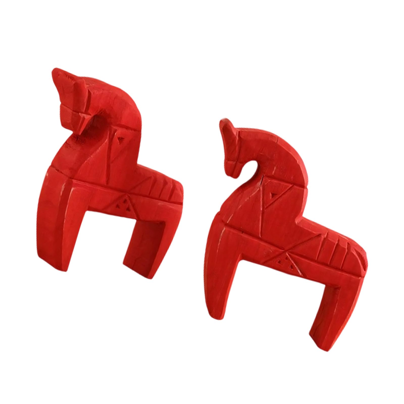Xanorrg Wooden Horse Statues Decorative Animal Figurines Sculptures Desktop Ornament for Offices Home Table Centerpieces Gift Animal Statue Sculpture