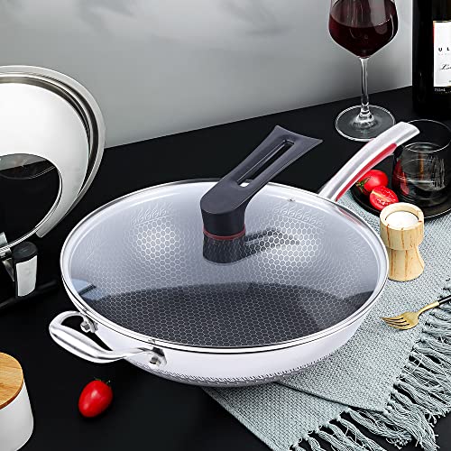 Wok antiadherente con tapa miniatura 4
