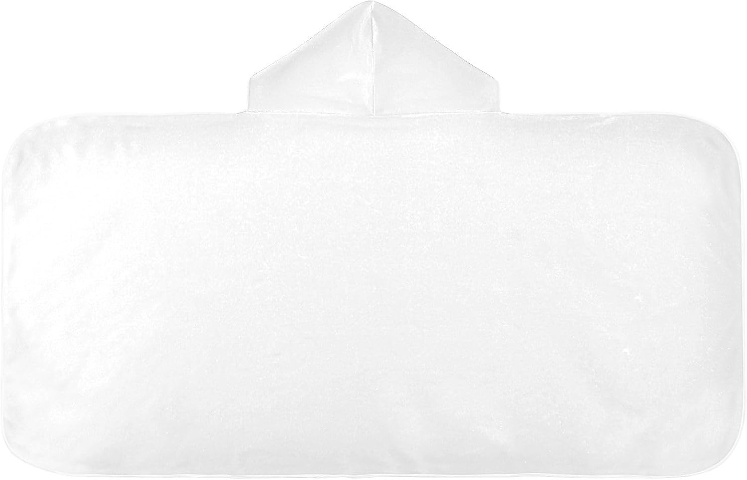Bath Towel with Hood Solid White Girls Hooded Beach Towel Lightweight