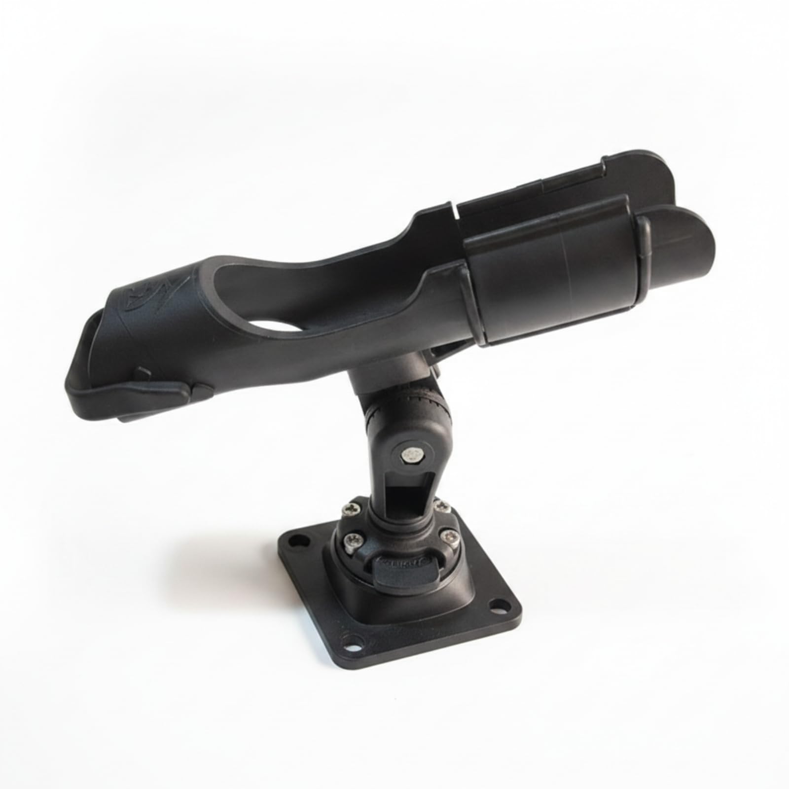 Portacanna da Pesca Supporto Regolabile Portacanne per Kayak Base Rotante Staffa Orientabile Accessorio per Plastica Dura Piastra Piana con Viti