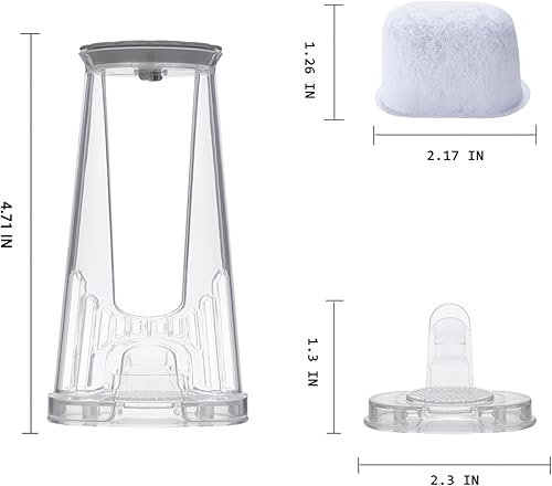 Miniatura 2 de Kit de iniciación de filtro de agua de mango corto para Keurig 2.0 K-DUO Essentials, K Compact, K Duo Brewer, soporte de filtro, mango de depósito