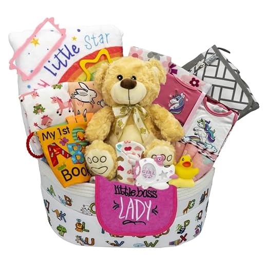 Bundle of Joy Deluxe Baby Girl Gift Set, Baby Layette Set with New Baby Essentials, Baby Gift Basket for Expecting Moms, Pink - Nikki’s Gift Baskets