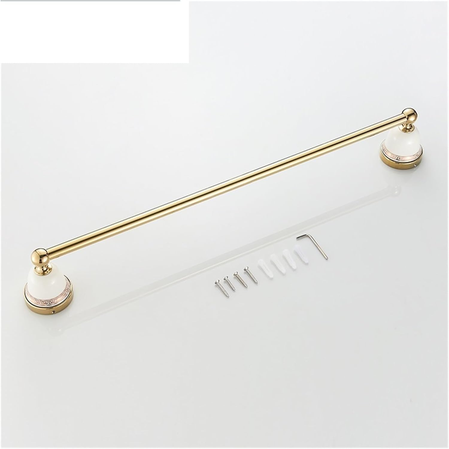 Towel Bar Rustproof Bathroom Storage Organizer Hanger Bathroom Hardware Contemporary Style Plated Towel Bars L3601G