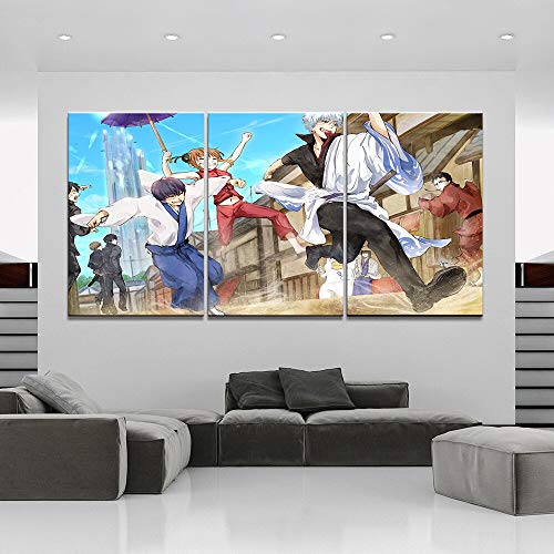 Animation image décor à la maison tableau modulaire salon 3 panneaux