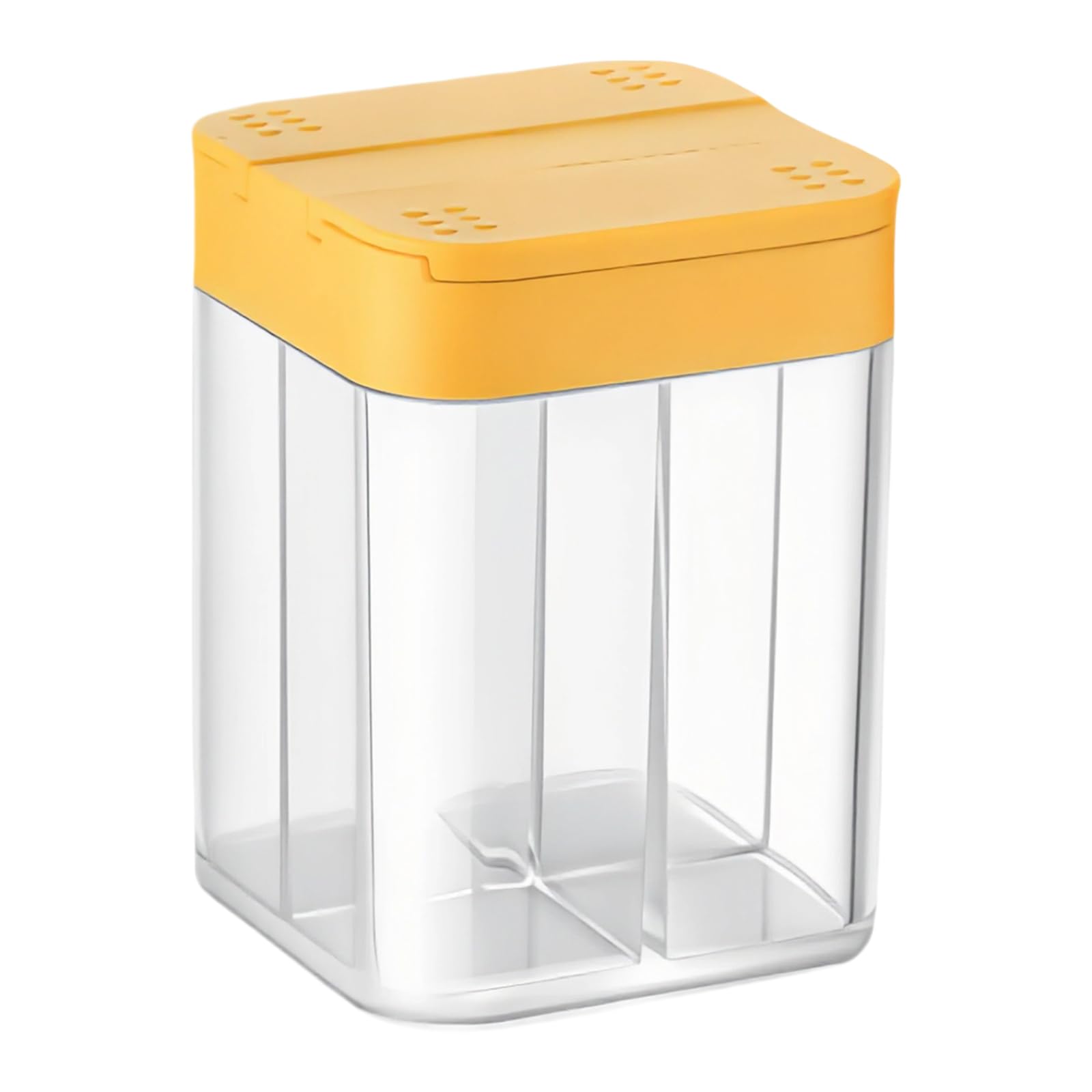 Tsophreniq Condiment Organiser Transparency Multi Compartment Kitchen Storage Container Space Saving Seasoning Dispenser Kitchen Dispenser