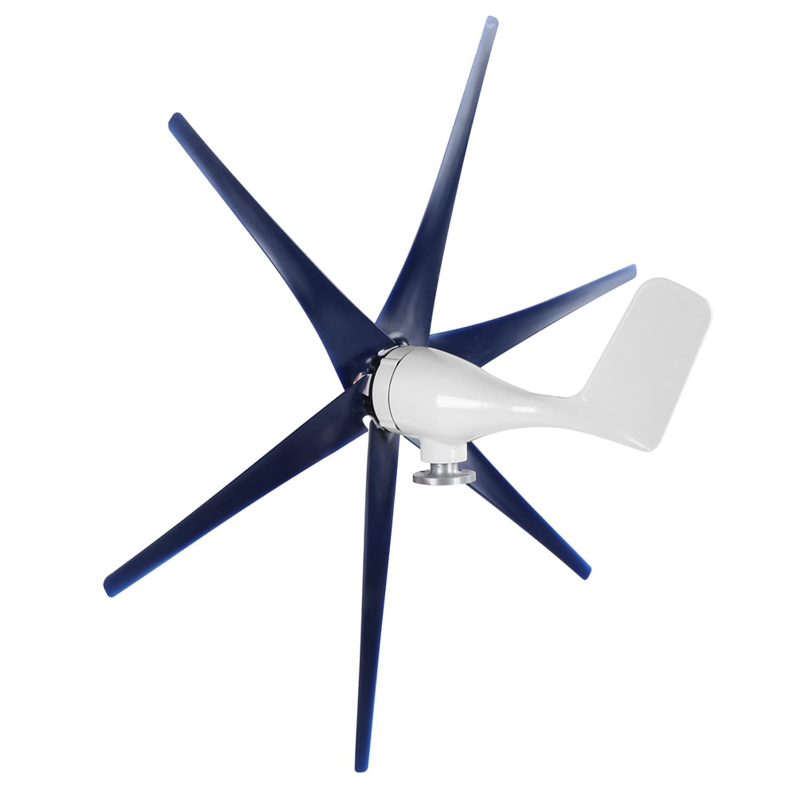 Generic Turbinas Eólicas Máquina Industrial de 6 Palas 800W, Alta Utilización de Energía, Fácil Instalación, para Barcos, Terrazas, Cabinas, Fibra de Nylon (48V)