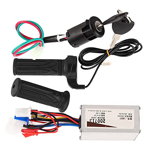 Electric Scooter Speed Controller Kit, 24V 250W Controller with Throttle Grip Lock Combo Set for E Scootor