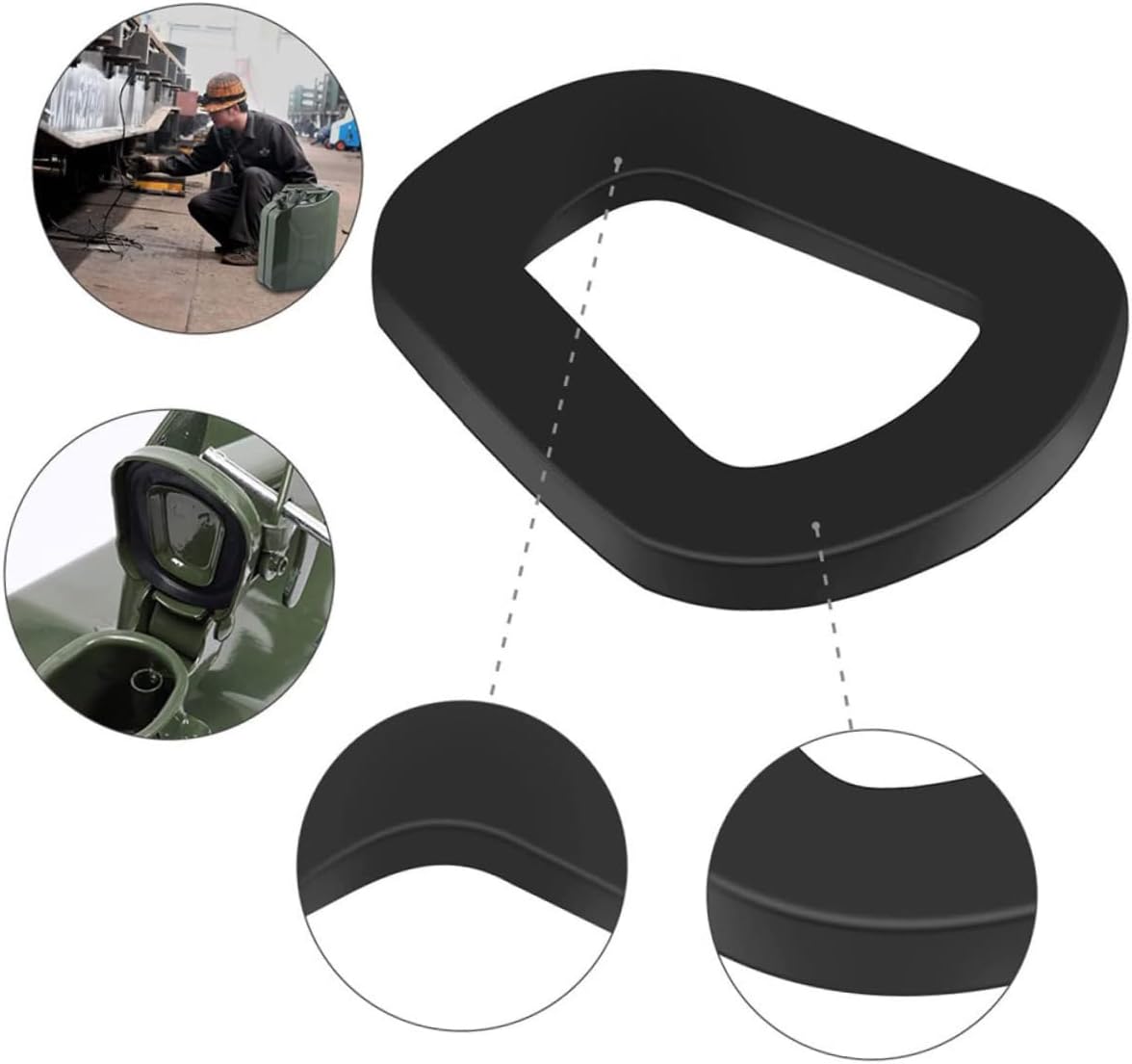 5Pcs Replacement Fuel Can Gaskets Fuel Spout Sealing Ring for Various Car Models Efficient Oil Leak Prevention Easy Installation Automotive Seals for Fuel Jugs