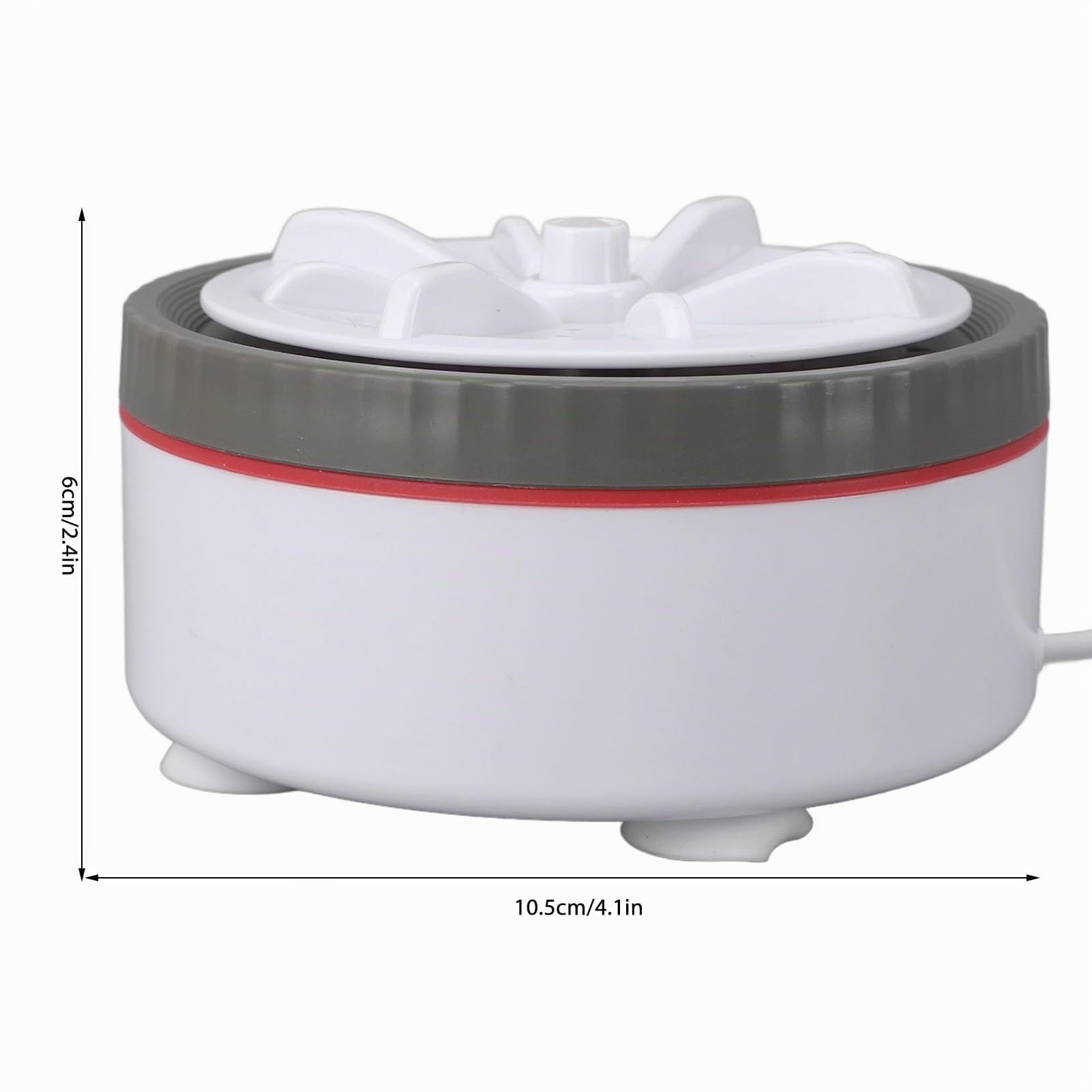 Mini Lavatrice, Lavatrici Portatili con USB per Viaggi d'affari Campeggio università Pulizia Ad Ultrasuoni Calzini Biancheria Intima Asciugamani Vestiti per Bambini Frutta Piatti Mini (GRAY)