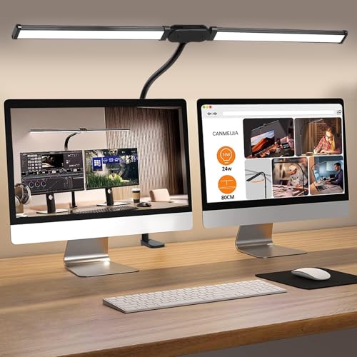 CANMEIJIA LED Desk Lamps for Home Office - Upgrade Dual Head Arch...