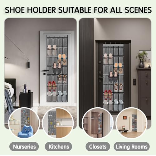 Kotkn 28 HUIS28002 Compartment Breathable Mesh Pocket Over The Door Hanging Shoe Organizer thumb #6