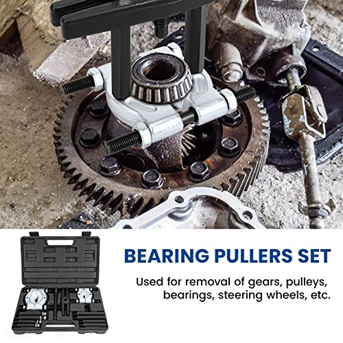 Deshan 12Pcs Bearing Puller Set, 5-Ton-Capacity Gear Puller And Bearing Separator Kit, Bar-Type Bearing Splitter, Gear Puller, Fly Wheel Separator #TOP5