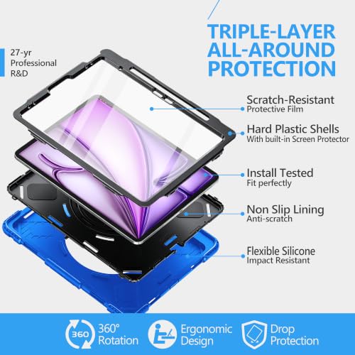 Image of Miesherk STOCK Case for iPad Air 13 Inch M4 2026 / M3 2025 /M2 2024 Blue