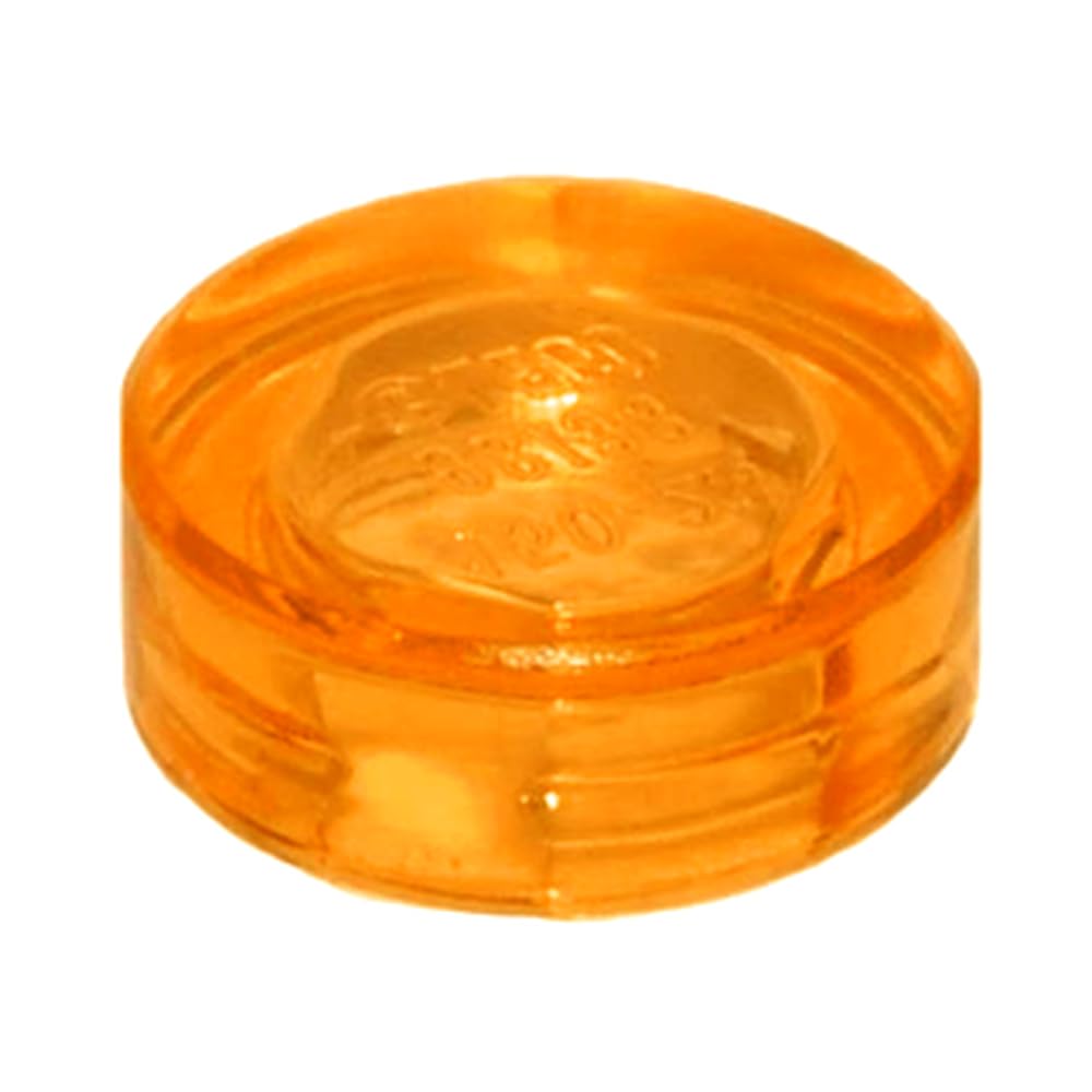 LEGO Tile 1x1, Part 98138 (Trans-Orange, 100, Bricks) — image 1