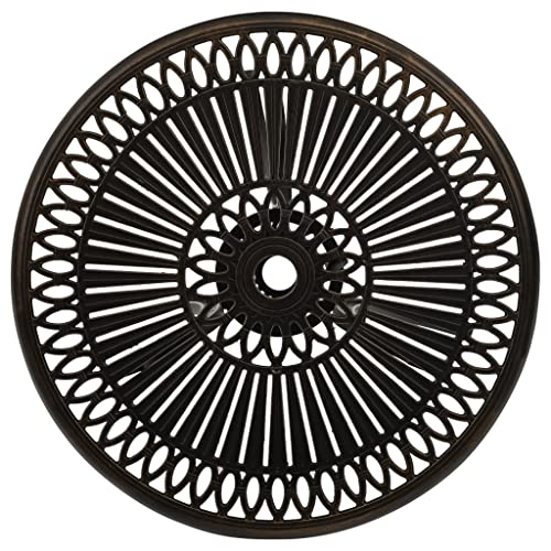 Feer Garden Table, Cast Aluminium Outdoor Table, Patio Furniture Bronze 62X62X65 Cm #TOP5