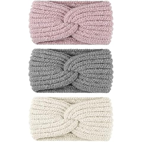 Huiguli Winter Knitted Headband Set Cover