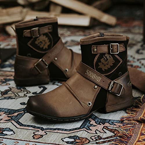 Men's Motorcycle Boots Combat Casual Dress Boot for Men4