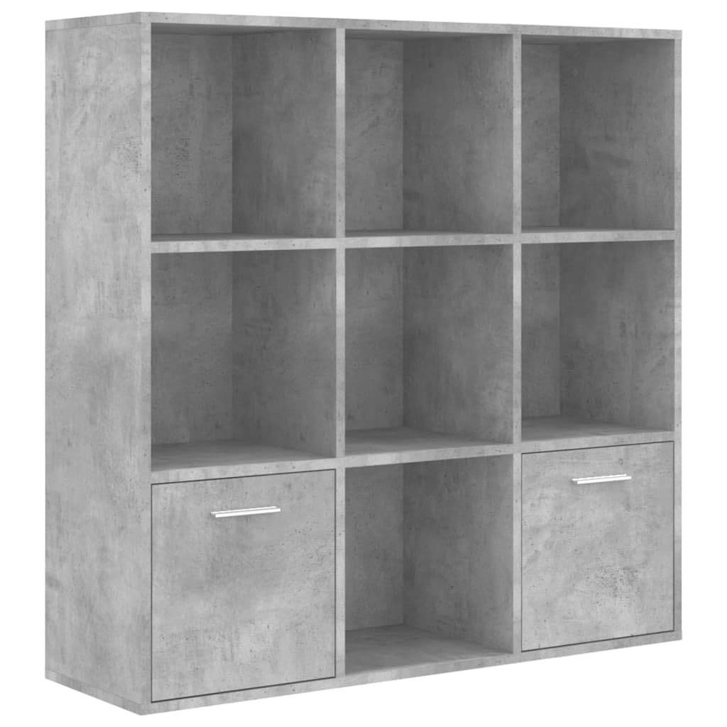 vidaXL Regał na książki, szarość betonu, 98x30x98 cm