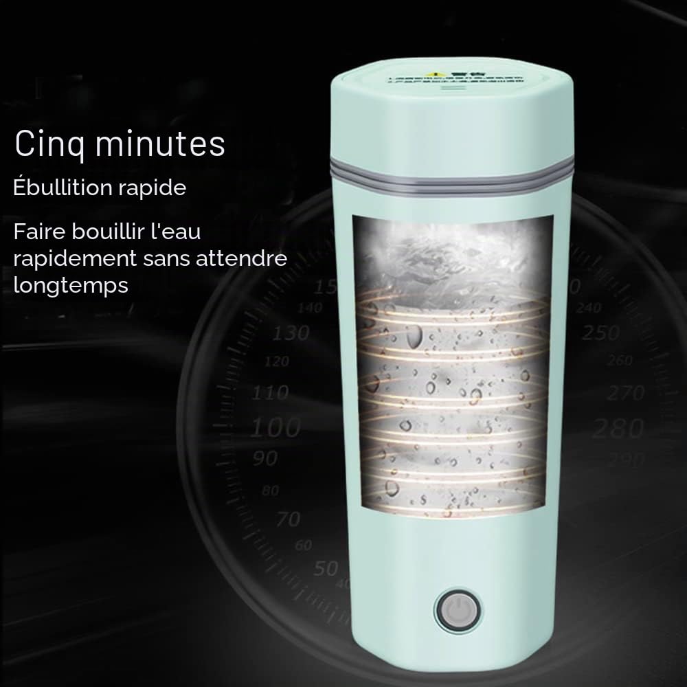 Andoer Bouilloire de Voyage en Acier Inoxydable Mini Bouilloire Electrique de Voyage 350 ml Bouilloire de Voyage Portable 3 en 1 Chaudière à eau Chaude Arrêt Automatique Cuisson Rapide pour Thé Café