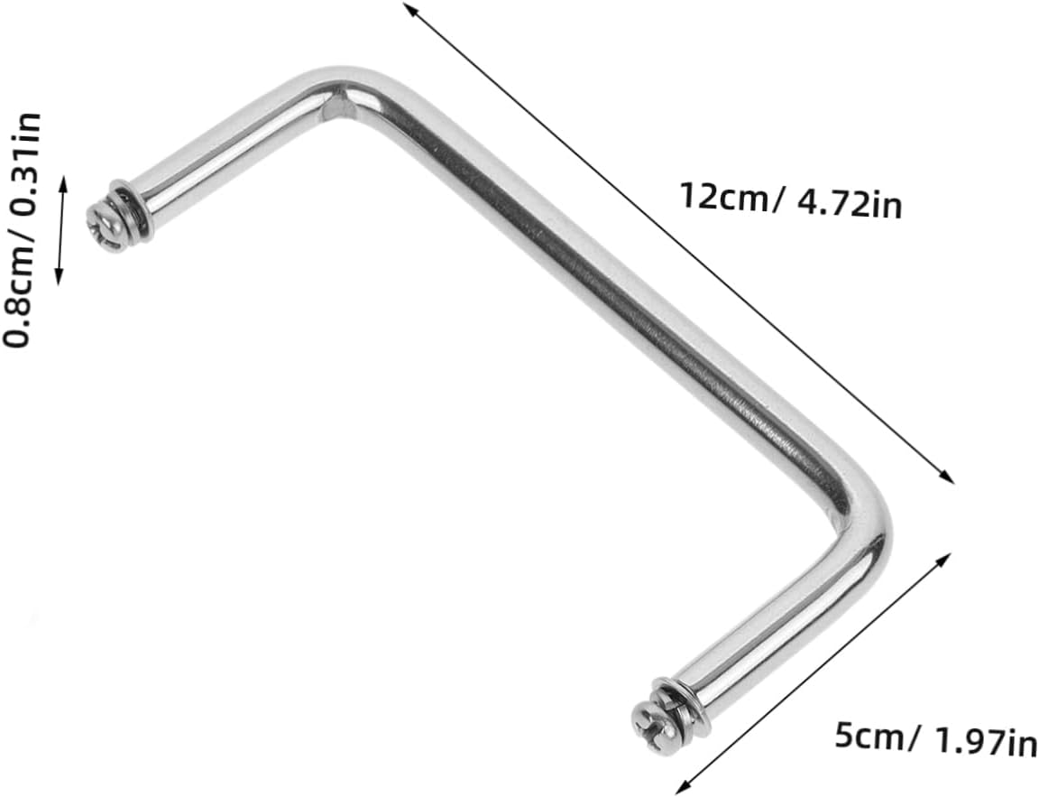 Stainless Steel Buffet Plate Handle with Solid Wire Flip Top Design