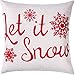 Jetec Christmas Cushion Covers - 18x18 Inch 4 Pieces Standard Pillow Cases for Indoor Christmas Decorations (Eye-catching Color)