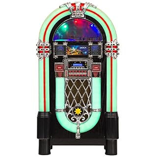 Alternative view of Lacoon Golden Age Jukebox avec CD, USB, Lecteur mp3, Radio et Bluetooth Set y Compris Le Support