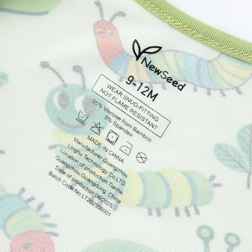 Image of Baby One-Piece Footies Long Sleeve Rompers 2-Way Zipper, Viscose from Bamboo Baby Bodysuit Clothes for Boys Girls